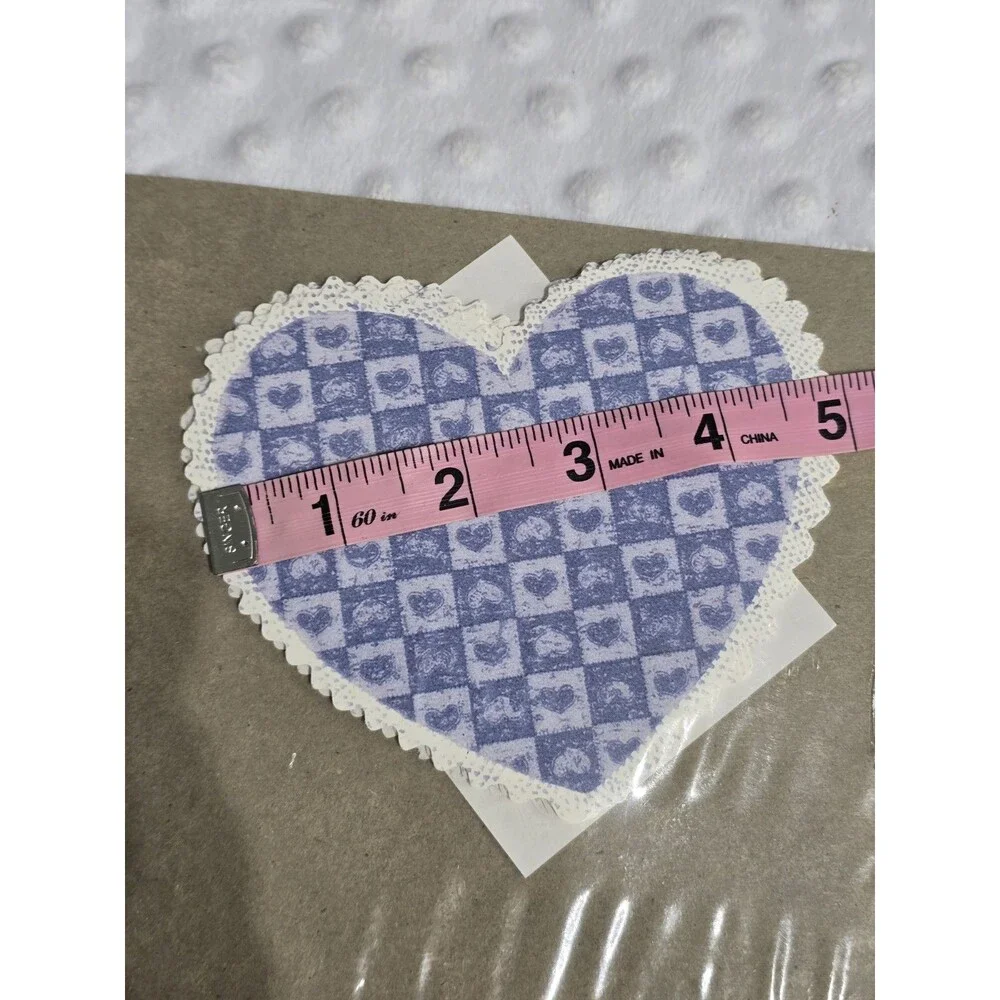 Vintage Cottagecore Blue Heart Wallpaper Cut Outs 2 New Decor FX Packages Canada